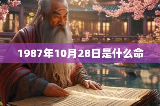 1987年10月28日是什么命