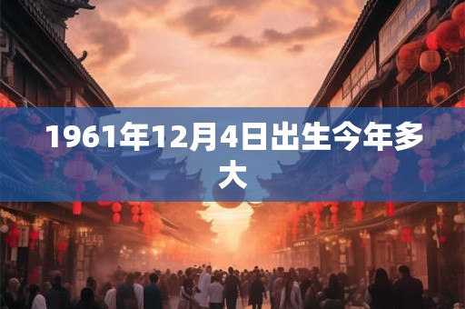 1961年12月4日出生今年多大