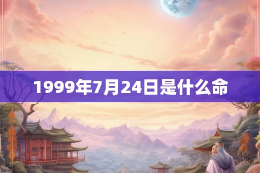 1999年7月24日是什么命