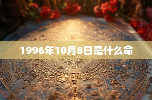 1996年10月8日是什么命