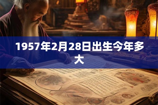 1957年2月28日出生今年多大