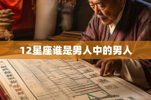 12星座谁是男人中的男人