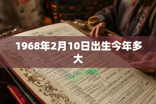 1968年2月10日出生今年多大