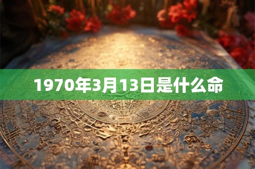 1970年3月13日是什么命