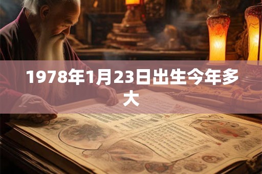 1978年1月23日出生今年多大