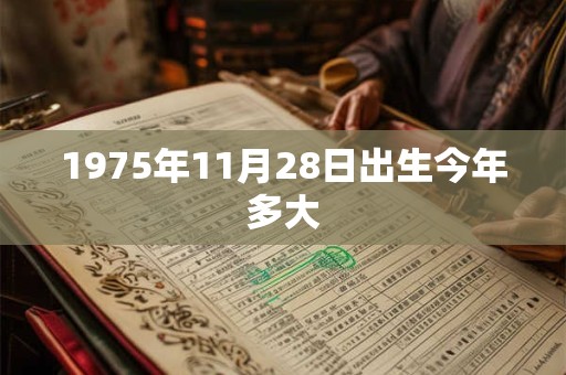 1975年11月28日出生今年多大