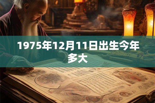 1975年12月11日出生今年多大 1975年12月11日出生今年多大