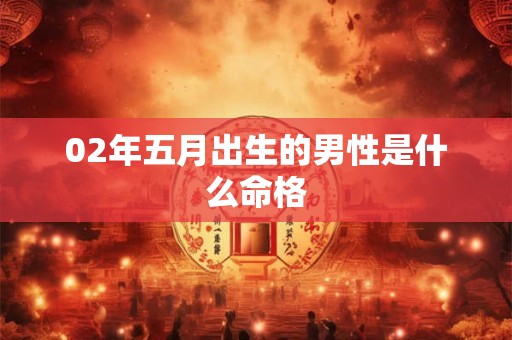 02年五月出生的男性是什么命格