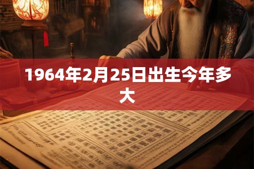 1964年2月25日出生今年多大