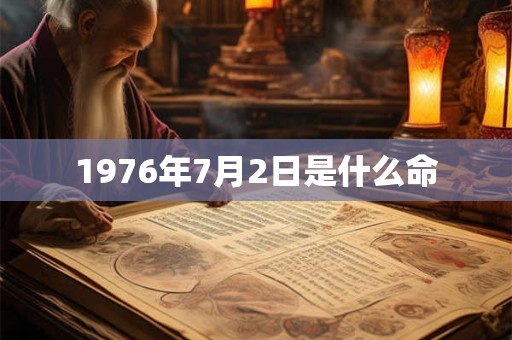 1976年7月2日是什么命 1976年7月2日是什么命