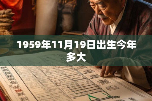 1959年11月19日出生今年多大
