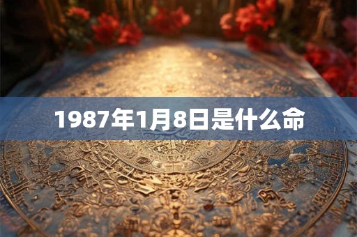 1987年1月8日是什么命
