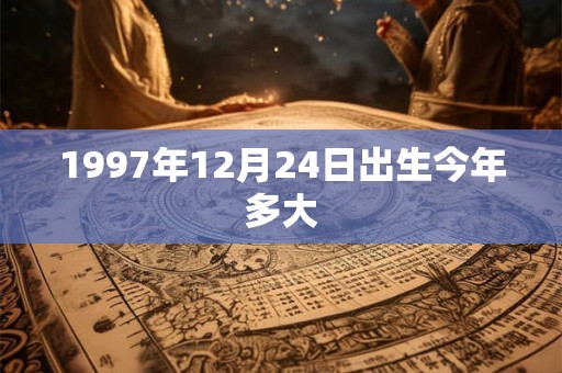 1997年12月24日出生今年多大