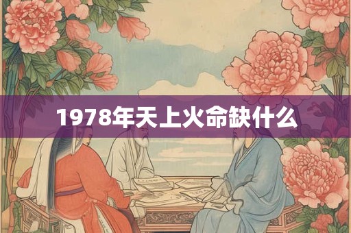 1978年天上火命缺什么