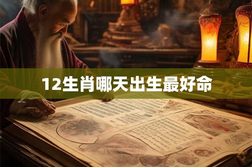 12生肖哪天出生最好命