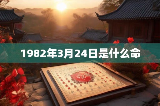 1982年3月24日是什么命