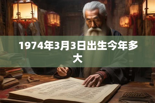 1974年3月3日出生今年多大