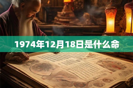 1974年12月18日是什么命