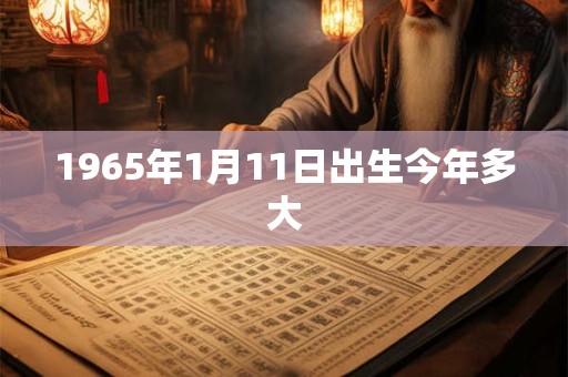 1965年1月11日出生今年多大