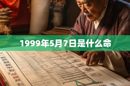 1999年5月7日是什么命 1999年5月7日是什么命