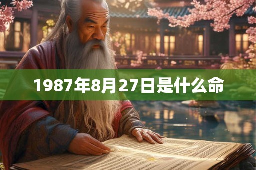 1987年8月27日是什么命