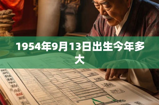 1954年9月13日出生今年多大