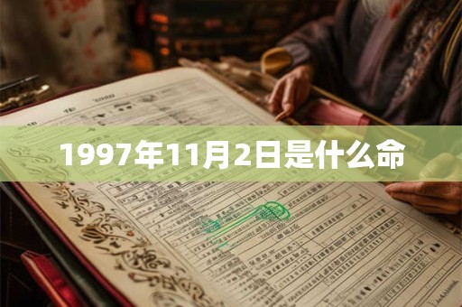 1997年11月2日是什么命