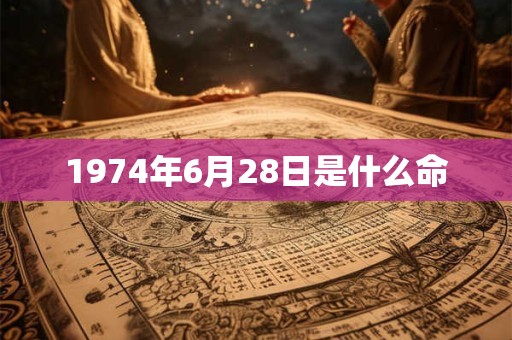 1974年6月28日是什么命 1974年6月28日是什么命