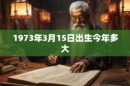 1973年3月15日出生今年多大