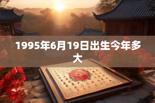 1995年6月19日出生今年多大