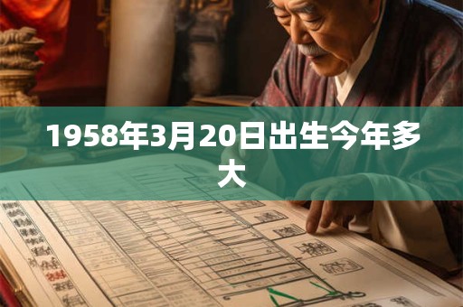 1958年3月20日出生今年多大
