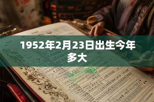 1952年2月23日出生今年多大