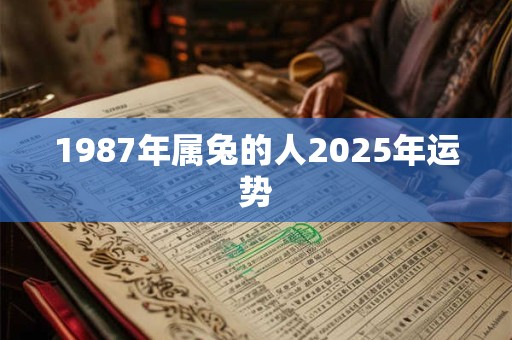 1987年属兔的人2025年运势