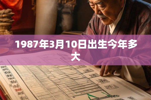 1987年3月10日出生今年多大