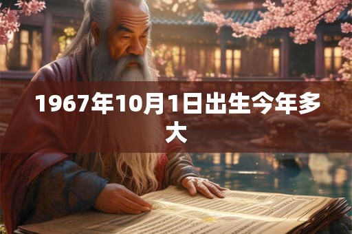 1967年10月1日出生今年多大