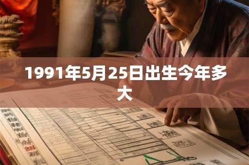 1991年5月25日出生今年多大
