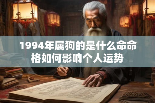 1994年属狗的是什么命命格如何影响个人运势