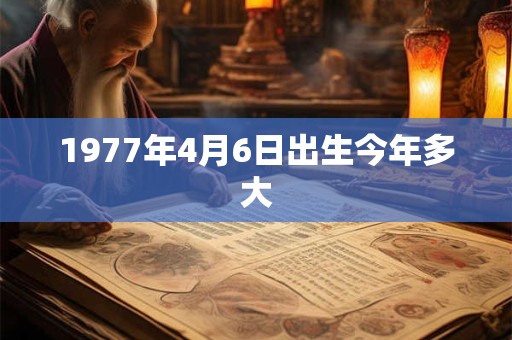 1977年4月6日出生今年多大