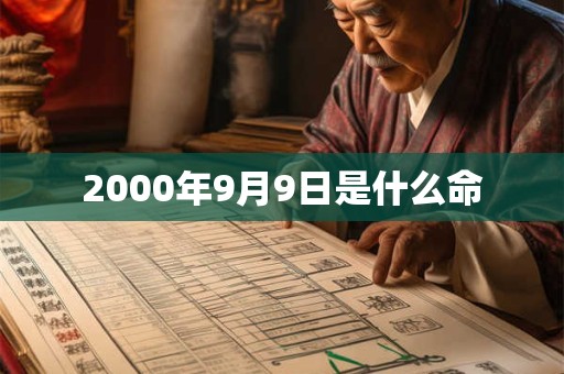 2000年9月9日是什么命