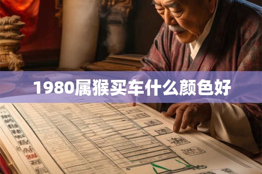 1980属猴买车什么颜色好