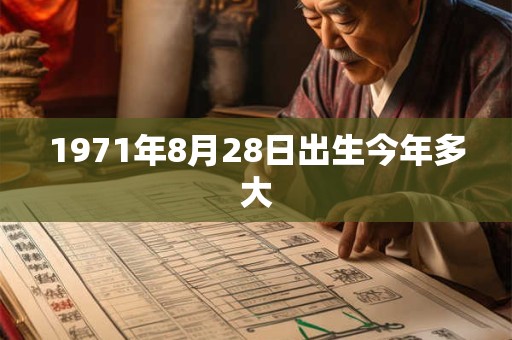 1971年8月28日出生今年多大