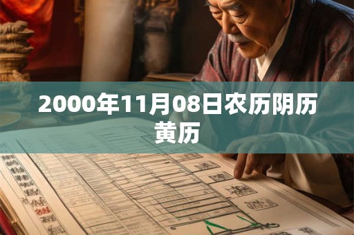 2000年11月08日农历阴历黄历