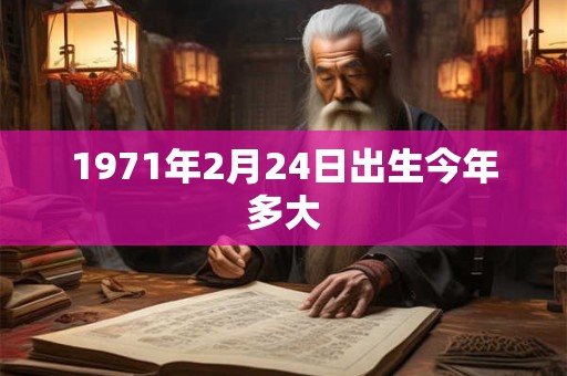 1971年2月24日出生今年多大