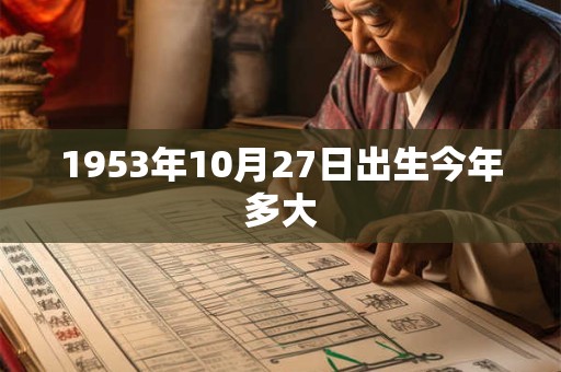 1953年10月27日出生今年多大