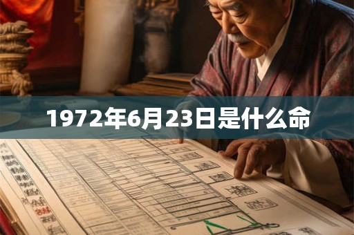 1972年6月23日是什么命