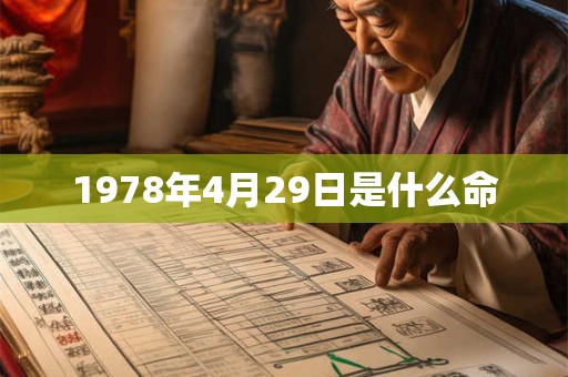 1978年4月29日是什么命