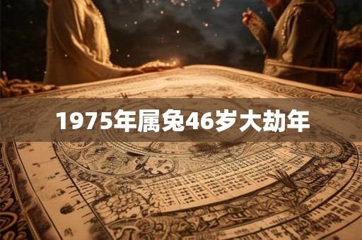 1975年属兔46岁大劫年