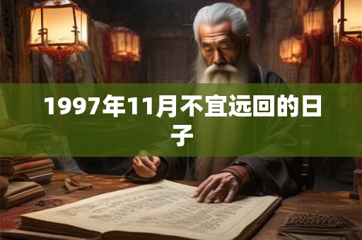 1997年11月不宜远回的日子