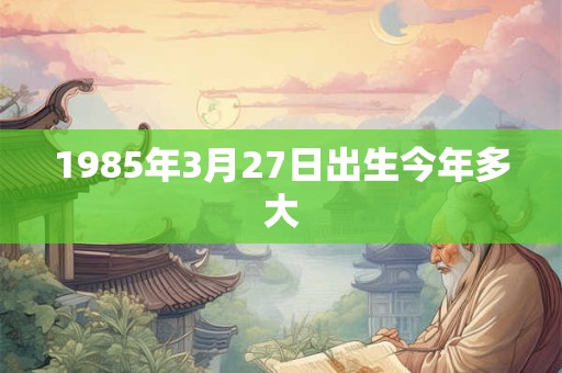 1985年3月27日出生今年多大