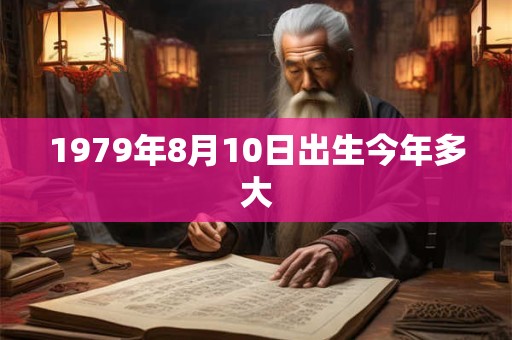 1979年8月10日出生今年多大